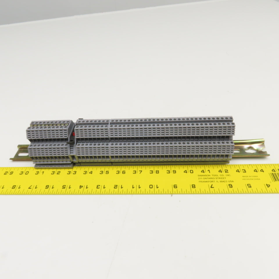 Morsettitalia Euro D4 600V 20A Terminal Block Rail Mount Lot Of 45