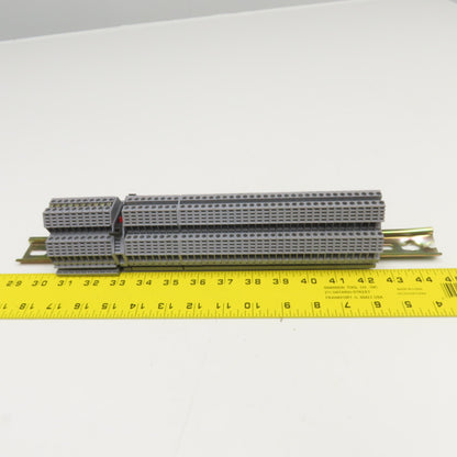 Morsettitalia Euro D4 600V 20A Terminal Block Rail Mount Lot Of 45