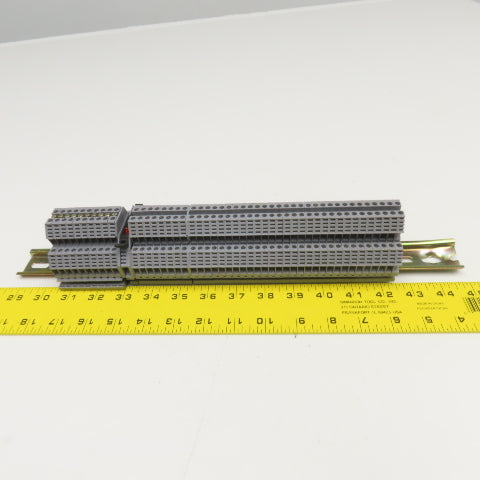 Morsettitalia Euro D4 600V 20A Terminal Block Rail Mount Lot Of 45