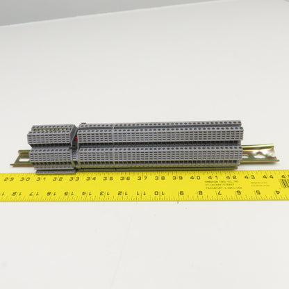 Morsettitalia Euro D4 600V 20A Terminal Block Rail Mount Lot Of 45