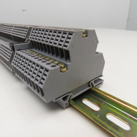Morsettitalia Euro D4 600V 20A Terminal Block Rail Mount Lot Of 45