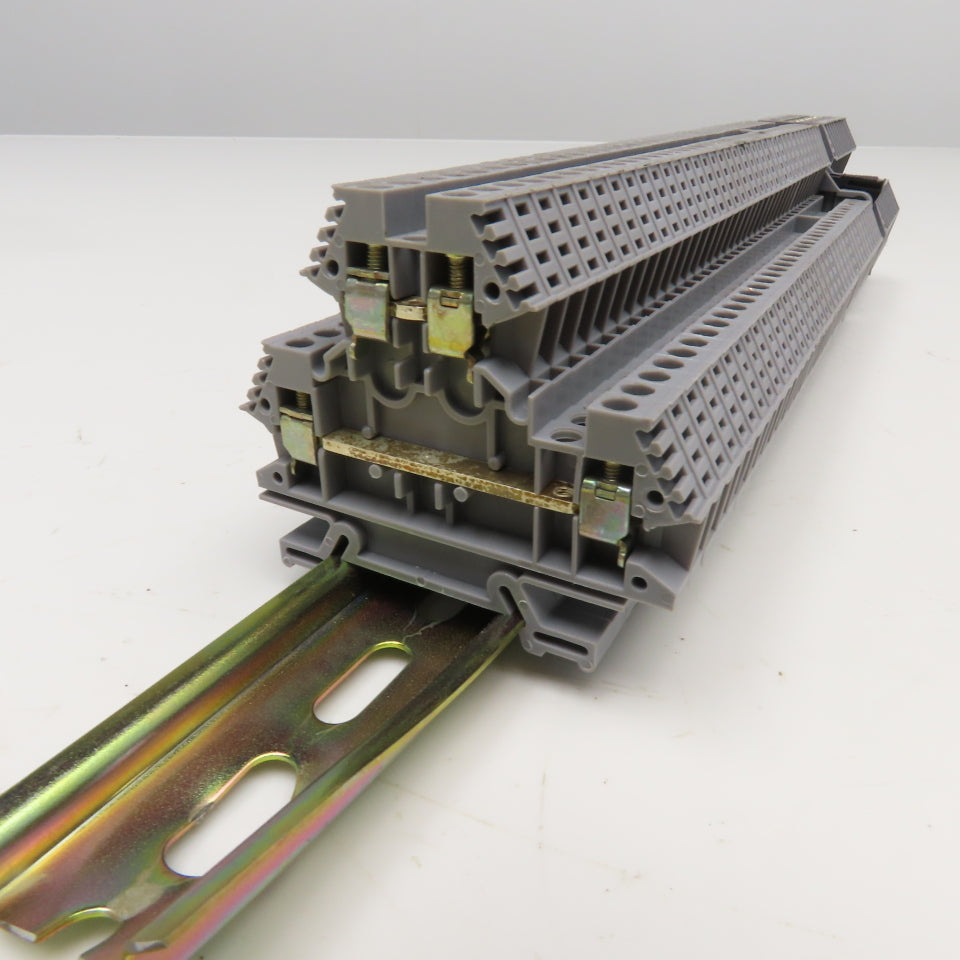 Morsettitalia Euro D4 600V 20A Terminal Block Rail Mount Lot Of 45