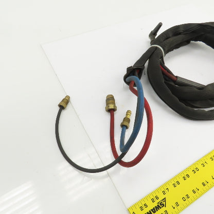11' Braided Rubber TIG Torch Hose Assembly Weldcraft W-250 Style