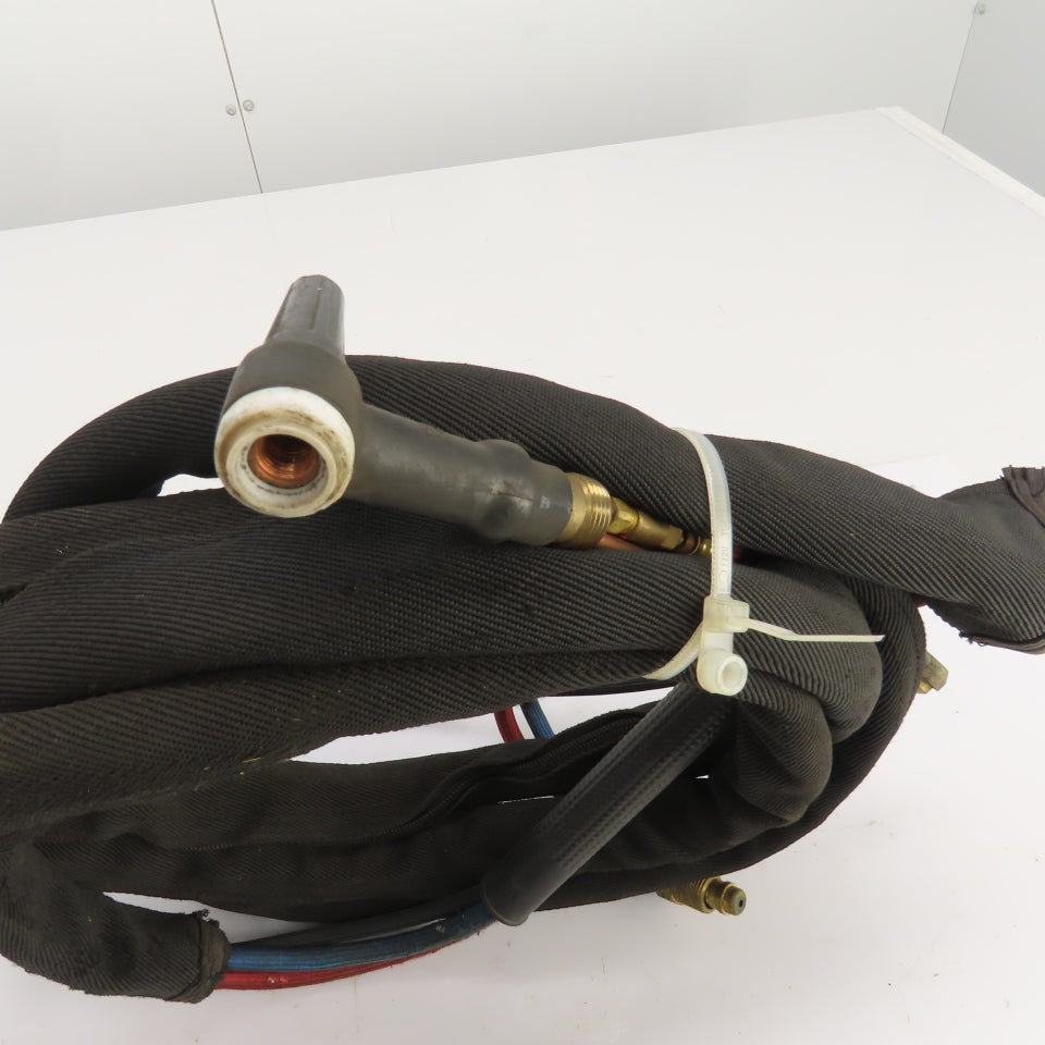 11' Braided Rubber TIG Torch Hose Assembly Weldcraft W-250 Style
