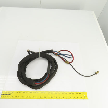 11' Braided Rubber TIG Torch Hose Assembly Weldcraft W-250 Style