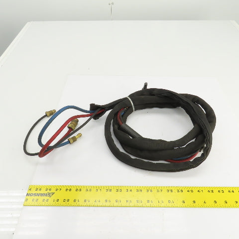11' Braided Rubber TIG Torch Hose Assembly Weldcraft W-250 Style