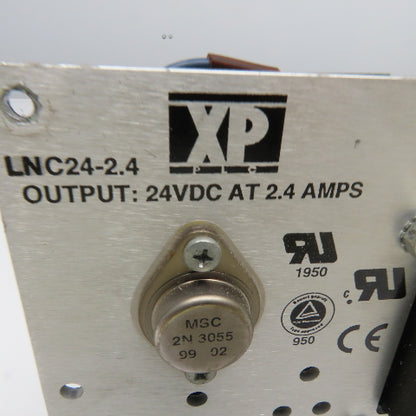 XP PLC LNC24-2.4 Power Supply 24VDC 100/120V