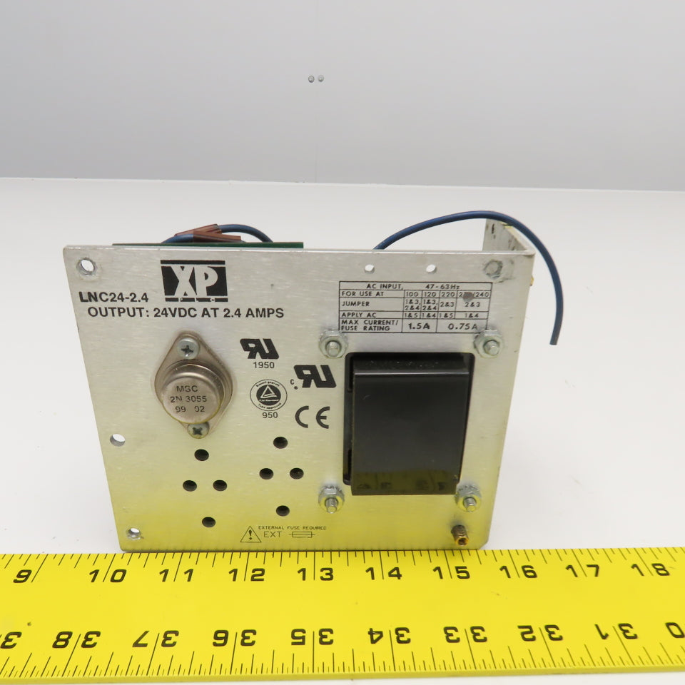 XP PLC LNC24-2.4 Power Supply 24VDC 100/120V