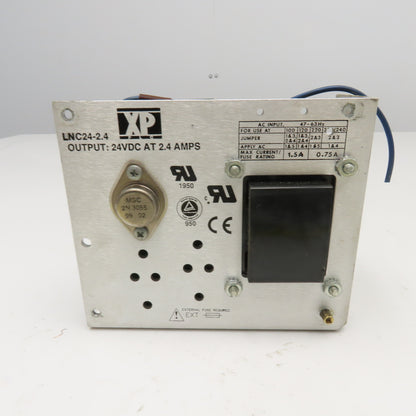 XP PLC LNC24-2.4 Power Supply 24VDC 100/120V
