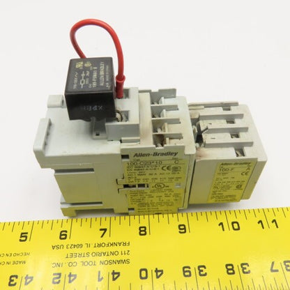 Allen Bradley 100-C23D-10 100-F 600V Contactor Relay & Auxiliary 120V Coil