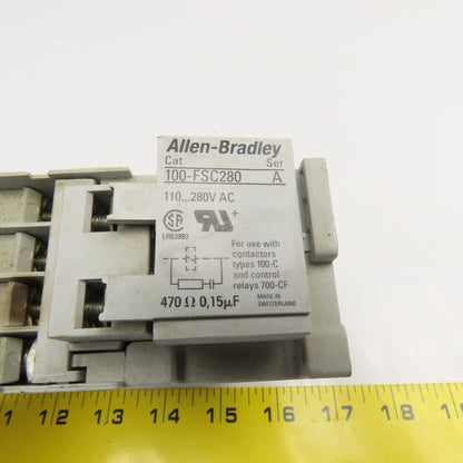 Allen Bradley 100-C12D10 193-EA1CB 600V Contactor Relay 0.32-1.0A Trip Overload
