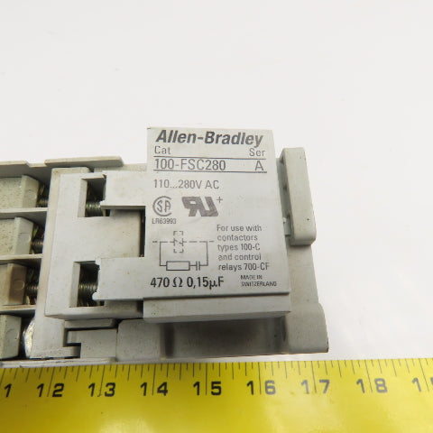 Allen Bradley 100-C12D10 193-EA1CB 600V Contactor Relay 0.32-1.0A Trip Overload