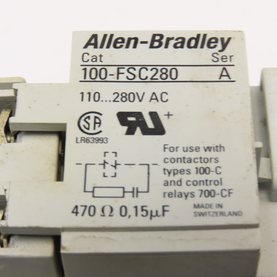 Allen Bradley 100-C12D10 193-EA1DB 600V Contactor Relay 1.0-2.9A Trip Overload