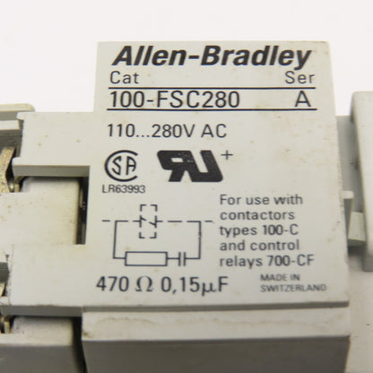 Allen Bradley 100-C12D10 193-EA1DB 600V Contactor Relay 1.0-2.9A Trip Overload