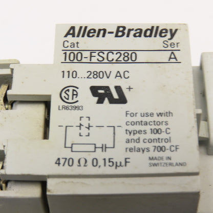 Allen Bradley 100-C12D10 193-EA1DB 600V Contactor Relay 1.0-2.9A Trip Overload