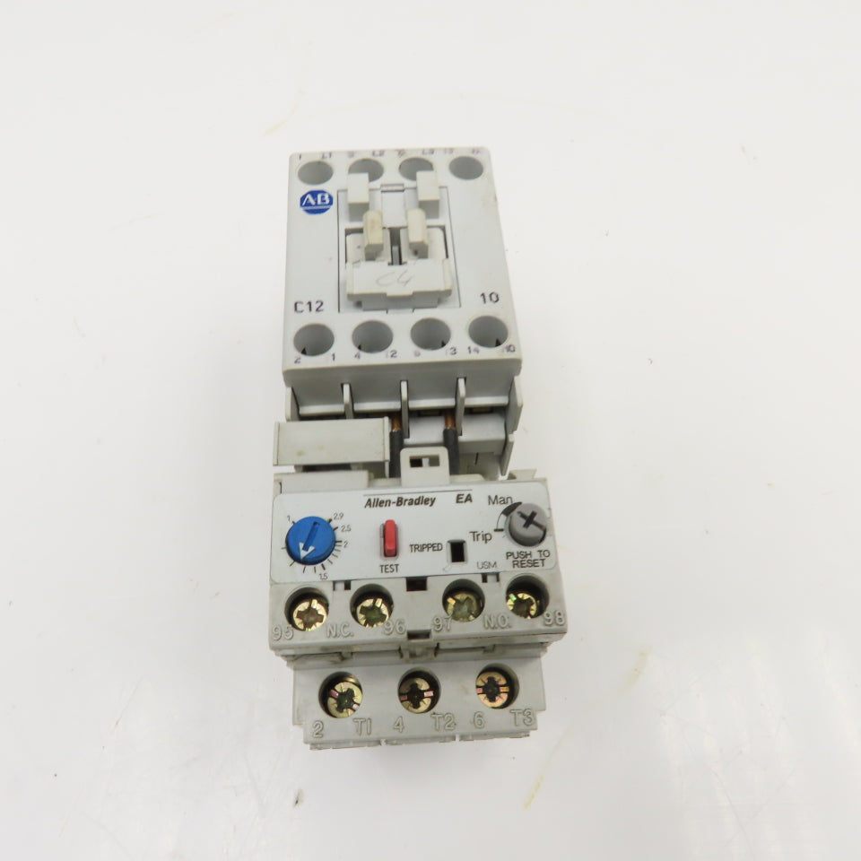 Allen Bradley 100-C12D10 193-EA1DB 600V Contactor Relay 1.0-2.9A Trip Overload