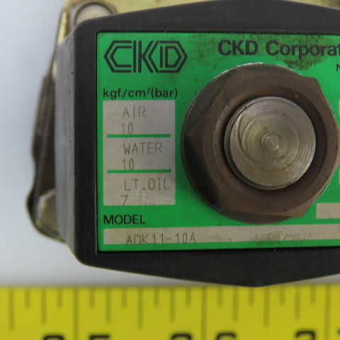 CKD ADK11-10A Air/Water/Oil Solenoid Valve 110V