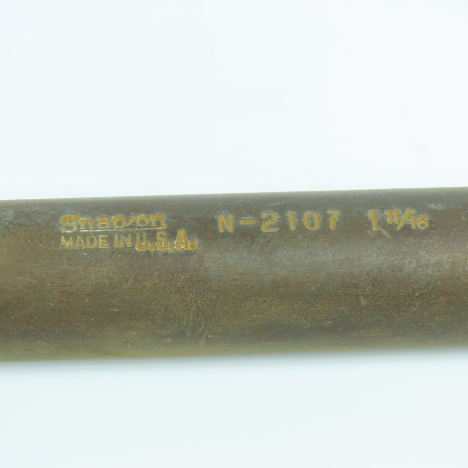 Snap-On N-2107 1-11/16" Striking Box Wrench 90 Degree 12 Point USA