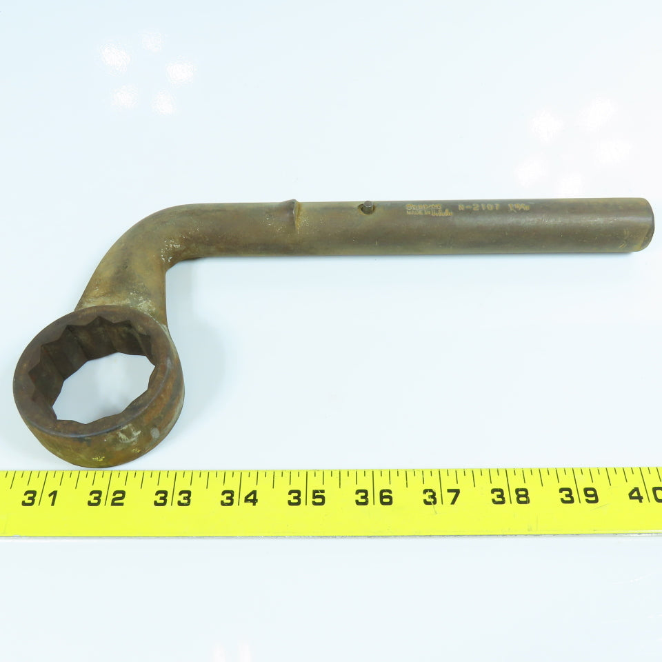 Snap-On N-2107 1-11/16" Striking Box Wrench 90 Degree 12 Point USA