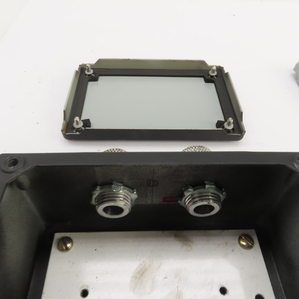Hoffman A-604SC 6"x 4"x3" Electrical Enclosure W/Back Plate & Screw Cover Lot/2