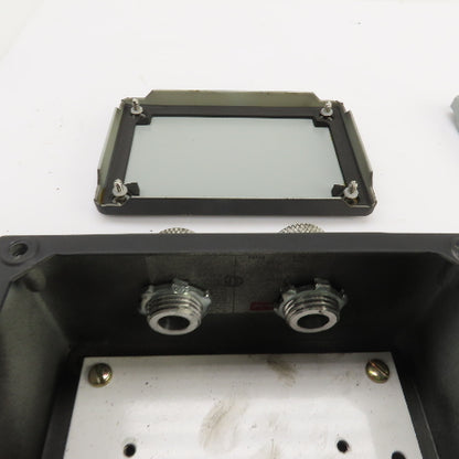 Hoffman A-604SC 6"x 4"x3" Electrical Enclosure W/Back Plate & Screw Cover Lot/2