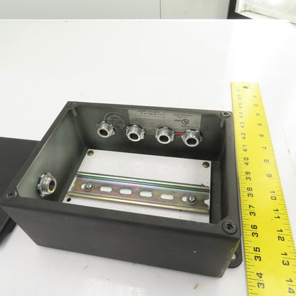 Hoffman A-806SP 8" x 6" x 3-1/2" Electrical Enclosure W/Back Plate & Screw Cover
