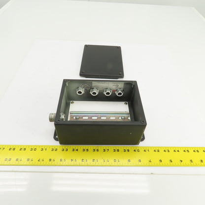 Hoffman A-806SP 8" x 6" x 3-1/2" Electrical Enclosure W/Back Plate & Screw Cover