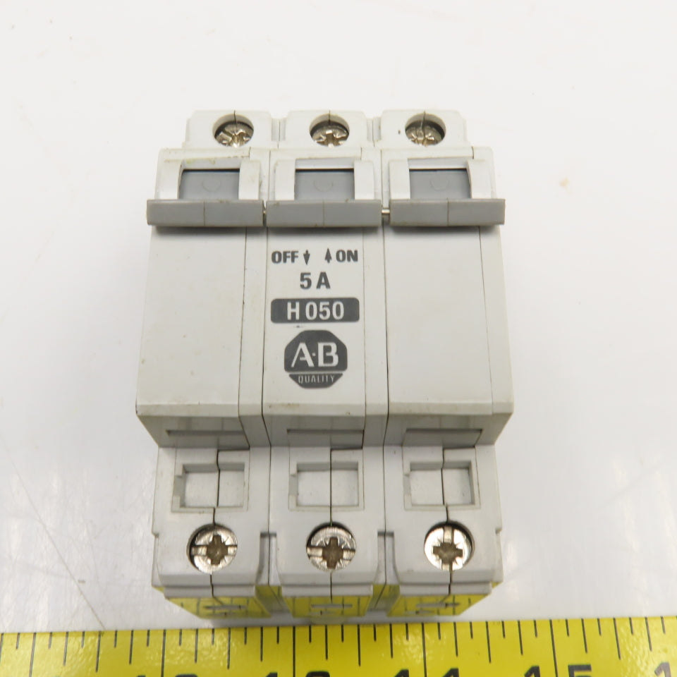 Allen Bradley 1492-CB2 5A 3 Pole Circuit Breaker 480V Lot Of 3