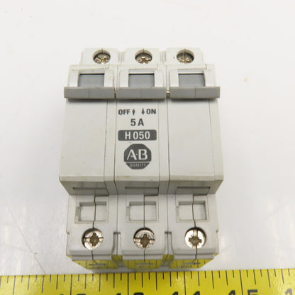 Allen Bradley 1492-CB2 5A 3 Pole Circuit Breaker 480V Lot Of 3