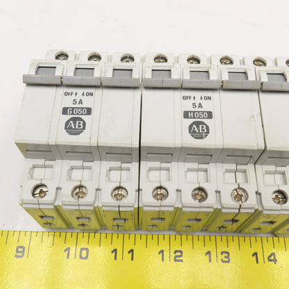 Allen Bradley 1492-CB2 5A 3 Pole Circuit Breaker 480V Lot Of 3