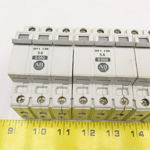 Allen Bradley 1492-CB2 5A 3 Pole Circuit Breaker 480V Lot Of 3
