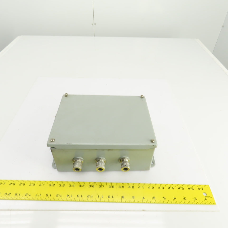 Hoffman A-1008SC 10" x 8" x 4" Electrical Enclosure W/Back Plate & Screw Cover