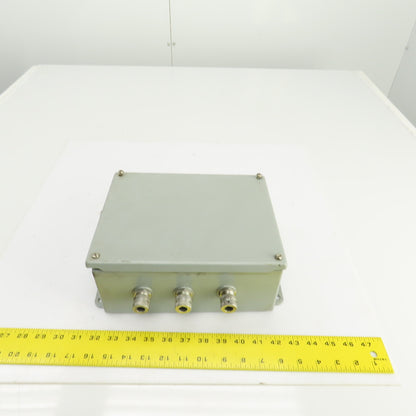 Hoffman A-1008SC 10" x 8" x 4" Electrical Enclosure W/Back Plate & Screw Cover