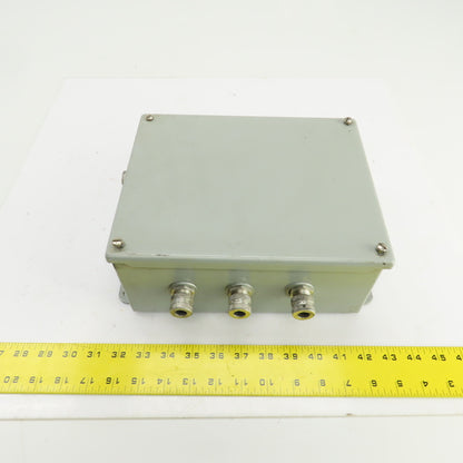 Hoffman A-1008SC 10" x 8" x 4" Electrical Enclosure W/Back Plate & Screw Cover