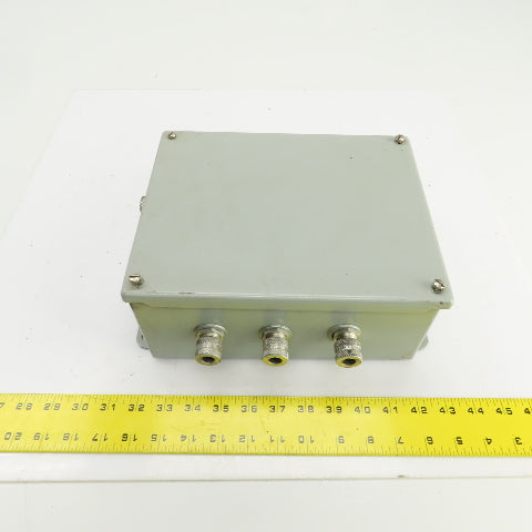 Hoffman A-1008SC 10" x 8" x 4" Electrical Enclosure W/Back Plate & Screw Cover