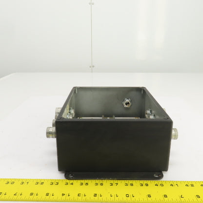 Hoffman A-1008SC 10" x 8" x 4" Electrical Enclosure W/Back Plate & Screw Cover