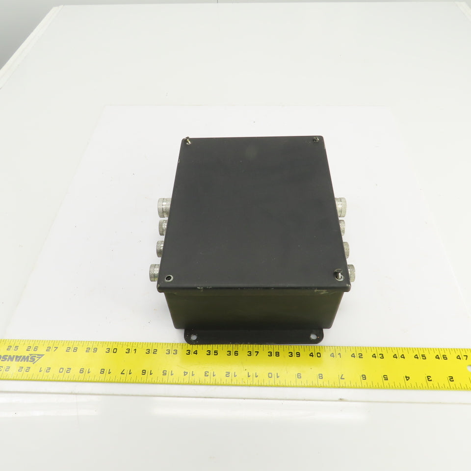 Hoffman A-1008SC 10" x 8" x 4" Electrical Enclosure W/Back Plate & Screw Cover