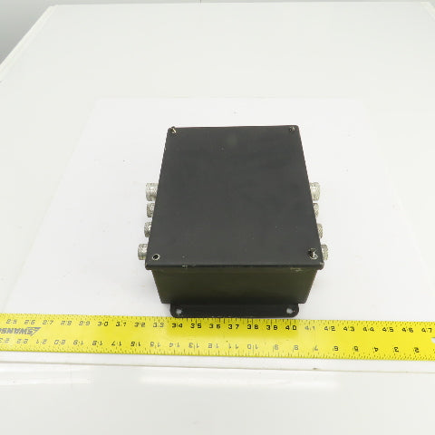 Hoffman A-1008SC 10" x 8" x 4" Electrical Enclosure W/Back Plate & Screw Cover