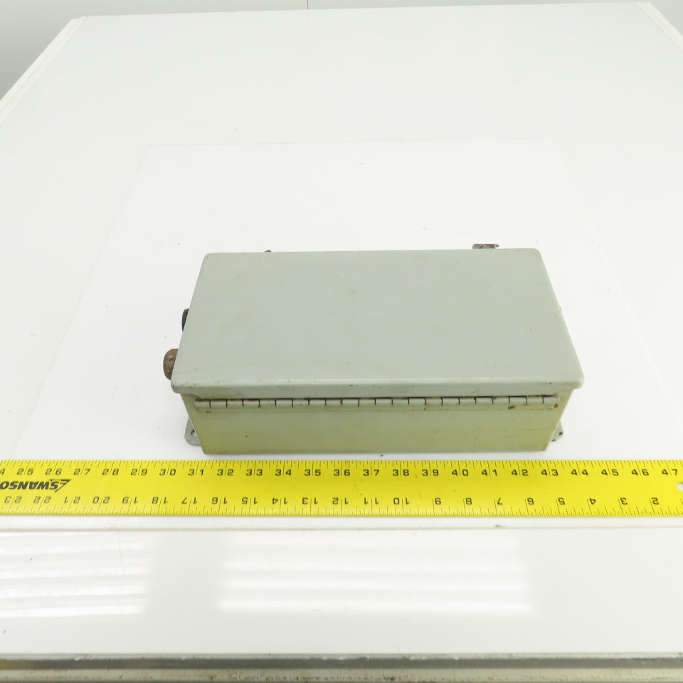 Hoffman A-12064CH 12" x 6" x 4" Electrical Enclosure W/Back Plate & Hinged Door