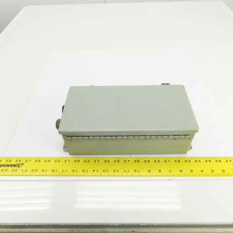 Hoffman A-12064CH 12" x 6" x 4" Electrical Enclosure W/Back Plate & Hinged Door