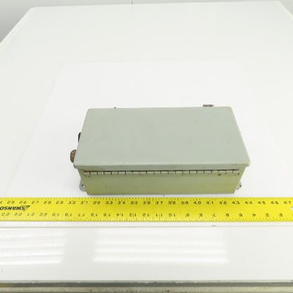 Hoffman A-12064CH 12" x 6" x 4" Electrical Enclosure W/Back Plate & Hinged Door