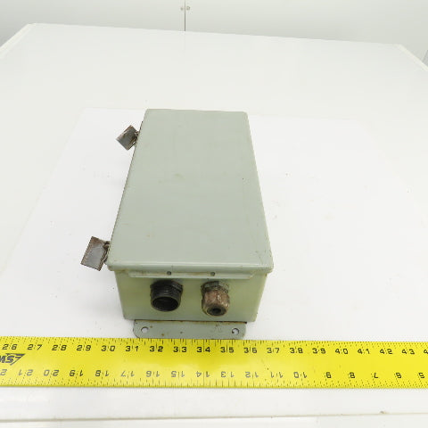 Hoffman A-12064CH 12" x 6" x 4" Electrical Enclosure W/Back Plate & Hinged Door