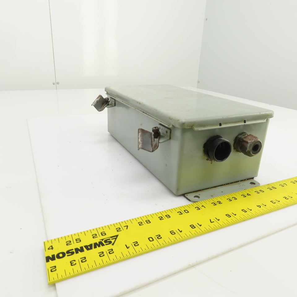Hoffman A-12064CH 12" x 6" x 4" Electrical Enclosure W/Back Plate & Hinged Door