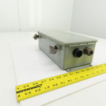 Hoffman A-12064CH 12" x 6" x 4" Electrical Enclosure W/Back Plate & Hinged Door