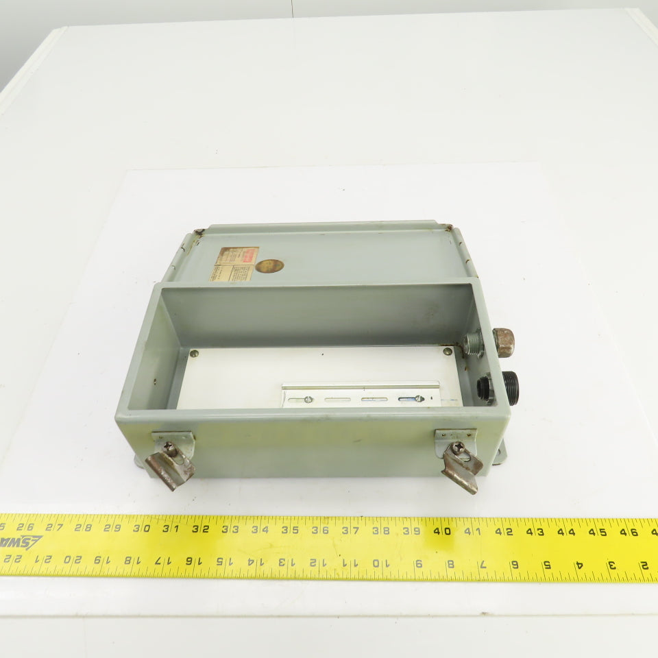 Hoffman A-12064CH 12" x 6" x 4" Electrical Enclosure W/Back Plate & Hinged Door