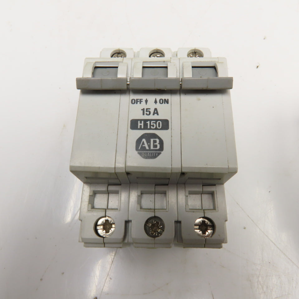 Allen Bradley 1492-CB2 5, 10, 15, 25A Circuit Breaker 2/3 Pole 480V Lot Of 7