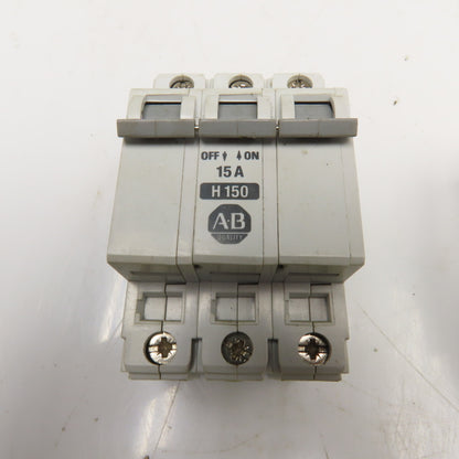 Allen Bradley 1492-CB2 5, 10, 15, 25A Circuit Breaker 2/3 Pole 480V Lot Of 7