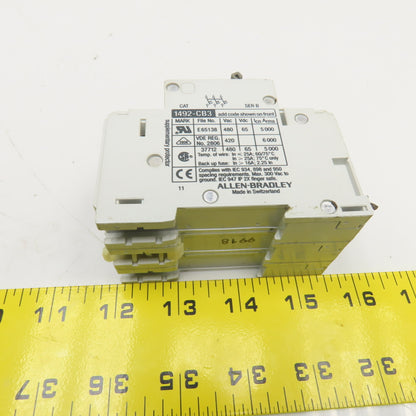 Allen Bradley 1492-CB2 5, 10, 15, 25A Circuit Breaker 2/3 Pole 480V Lot Of 7