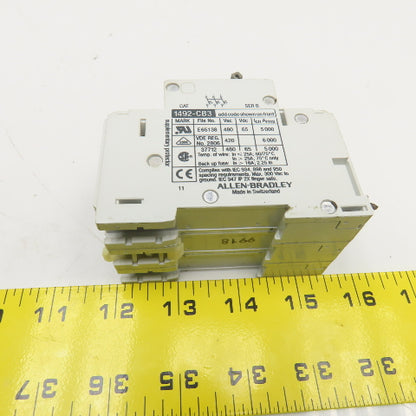 Allen Bradley 1492-CB2 5, 10, 15, 25A Circuit Breaker 2/3 Pole 480V Lot Of 7