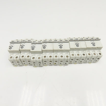 Allen Bradley 1492-CB2 5, 10, 15, 25A Circuit Breaker 2/3 Pole 480V Lot Of 7